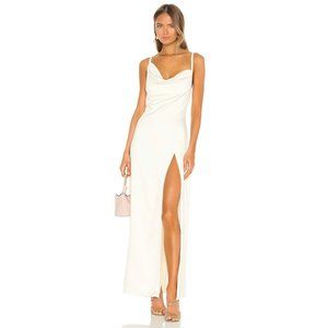 Camila Coelho NWT Reyna Maxi Dress in Pearl White size Large Revolve